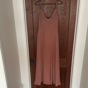 Jenny Yoo Dusty Rose Maxi Dress